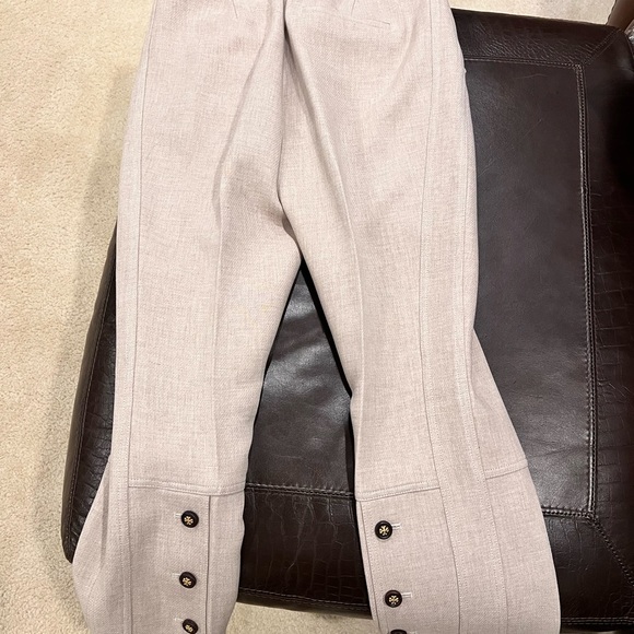 Authentic Tory Burch Phoebe pants in light khaki color. - Picture 8 of 16